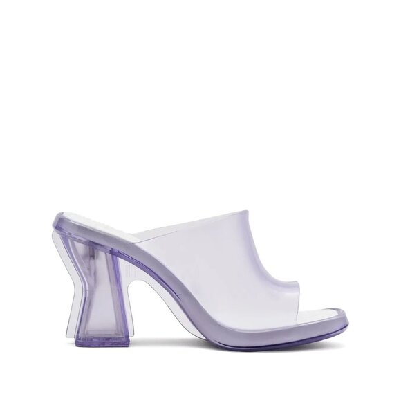 MJ-133. Marc Jacobs x Melissa Mules Heels Clear - Picture 1 of 1